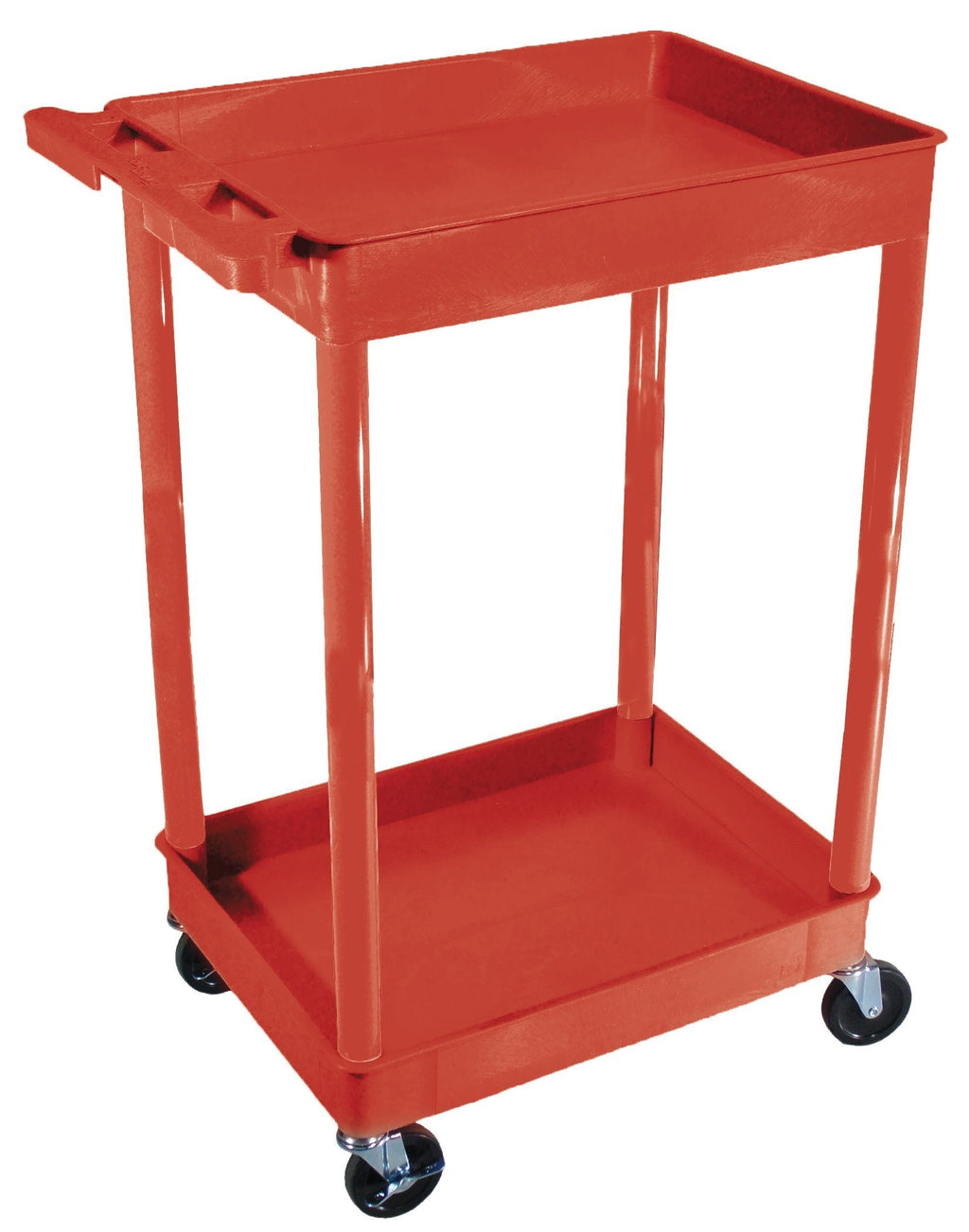 Luxor 2 Shelf Tub Cart Red