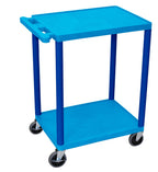 Luxor 2 Shelf Utility Cart Blue