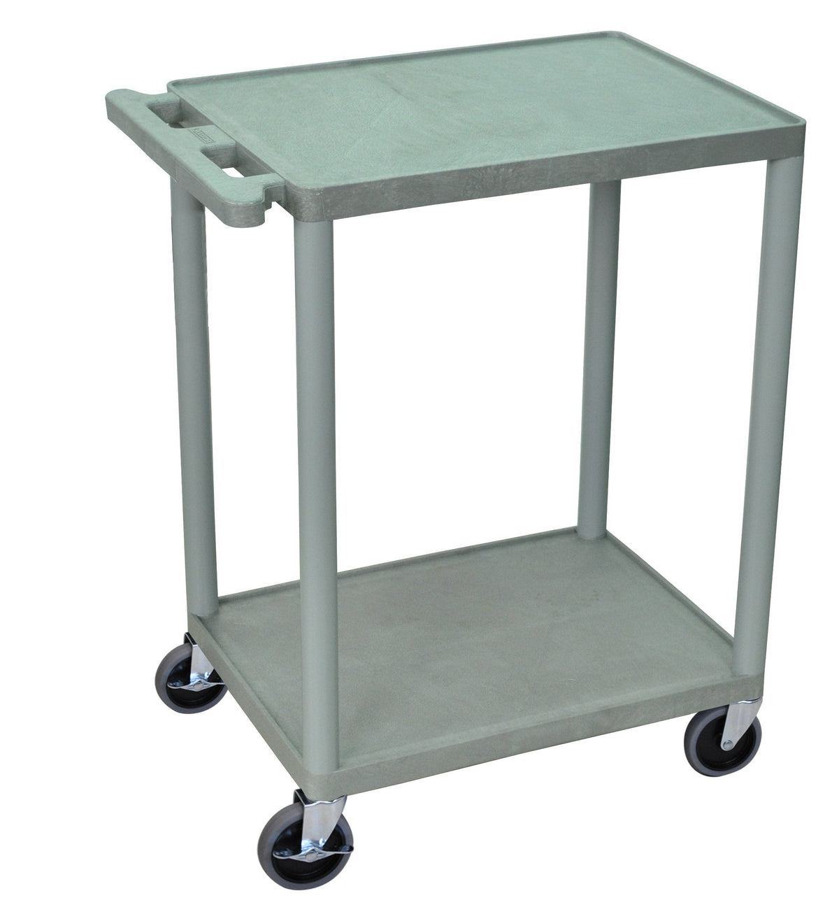 Luxor 2 Shelf Utility Cart Gray