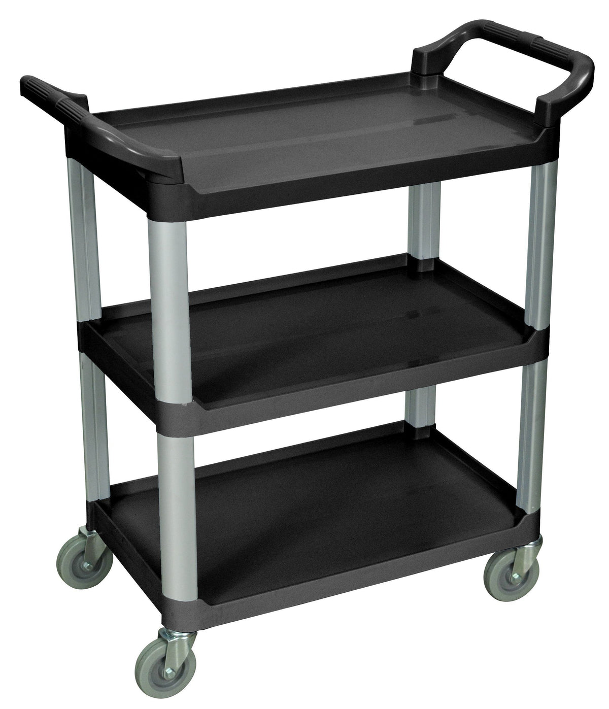 Luxor 3 Shelf Black Serving Cart