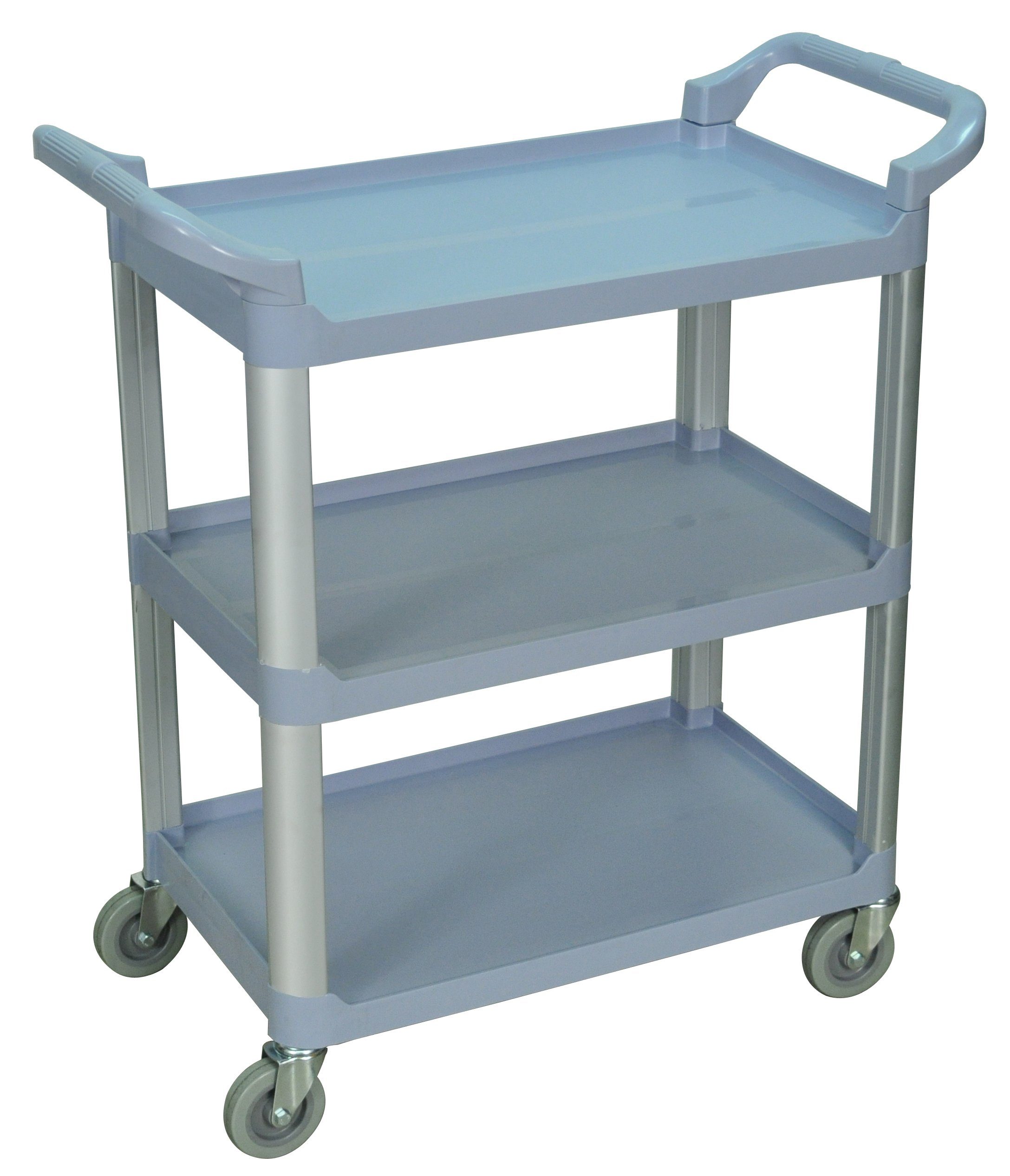 Luxor 3 Shelf Gray Serving Cart