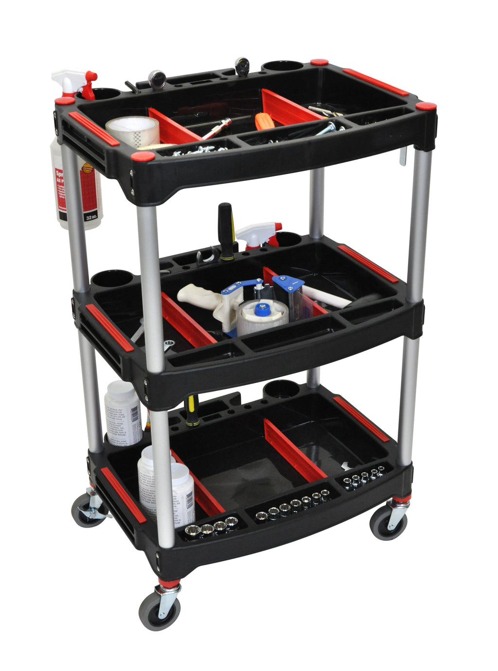 Luxor 3 Shelf tool cart