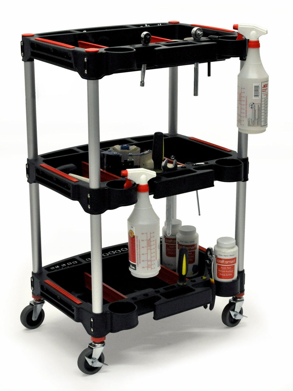 Luxor 3 Shelf tool cart