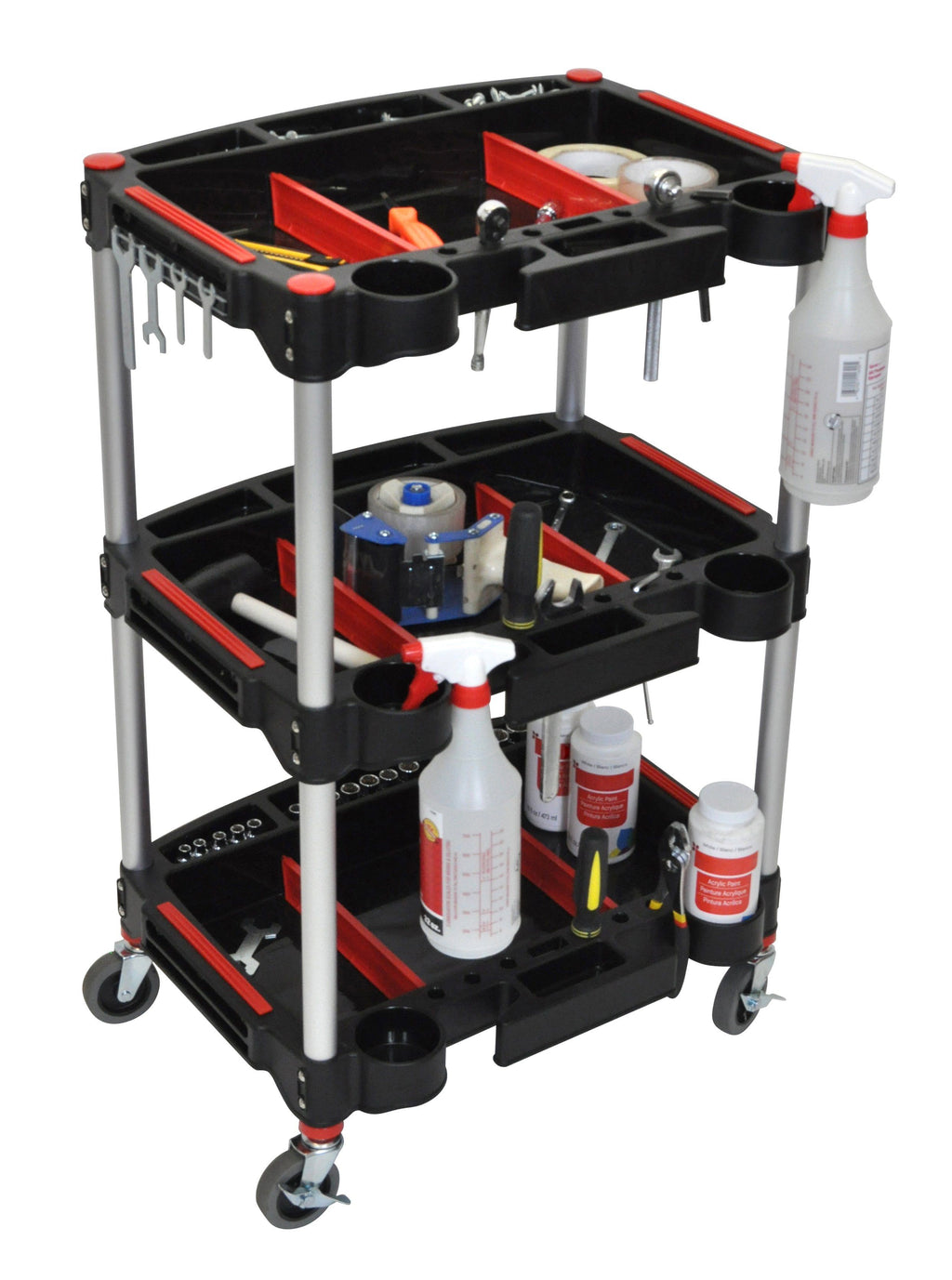 Luxor 3 Shelf tool cart