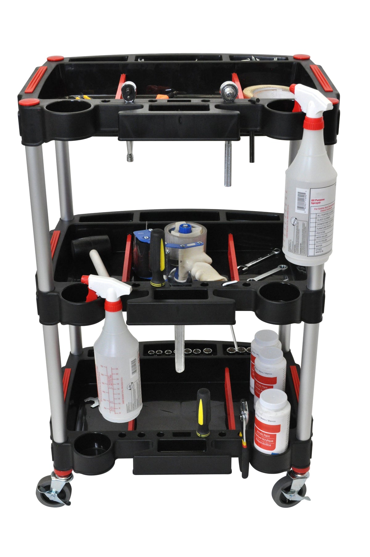 Luxor 3 Shelf tool cart