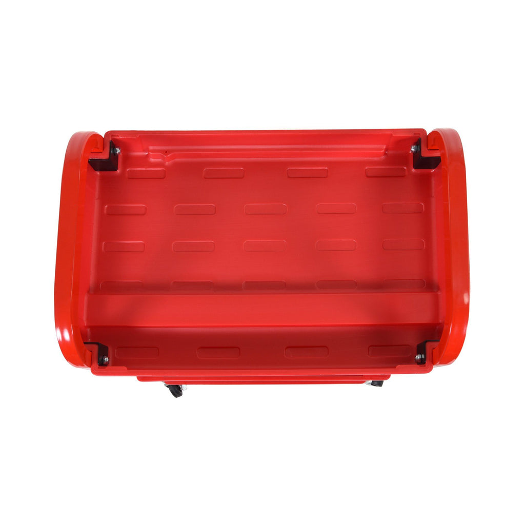 Luxor 3 Shelf Utility Cart Red