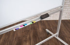 Luxor 48’’W x 36’’H Double-Sided Mobile Magnetic Glass