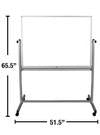 Luxor 48x36 Reversible Magnetic Whiteboard/ Whiteboard