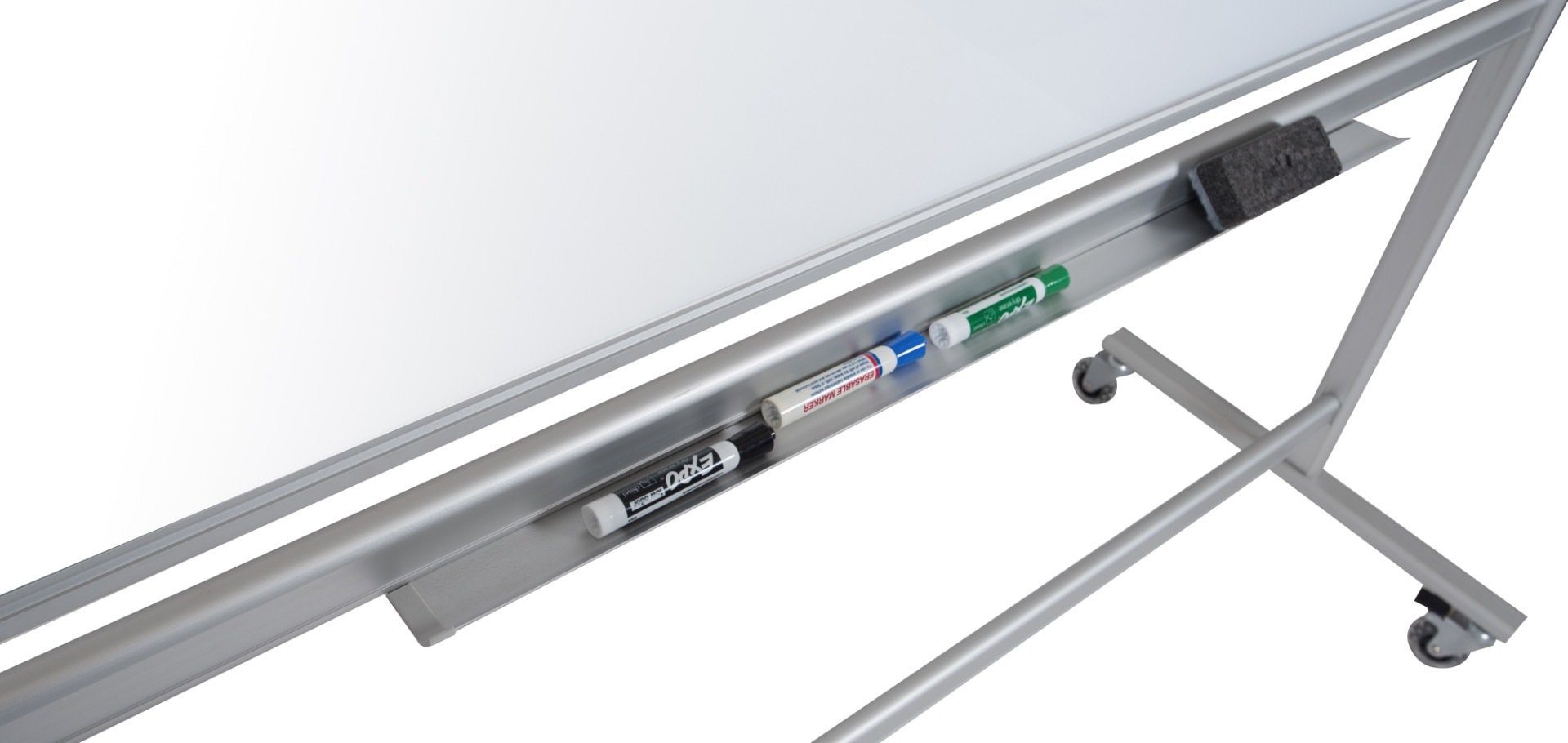 Luxor 60’’W x 40’’H Double-Sided Mobile Magnetic Glass