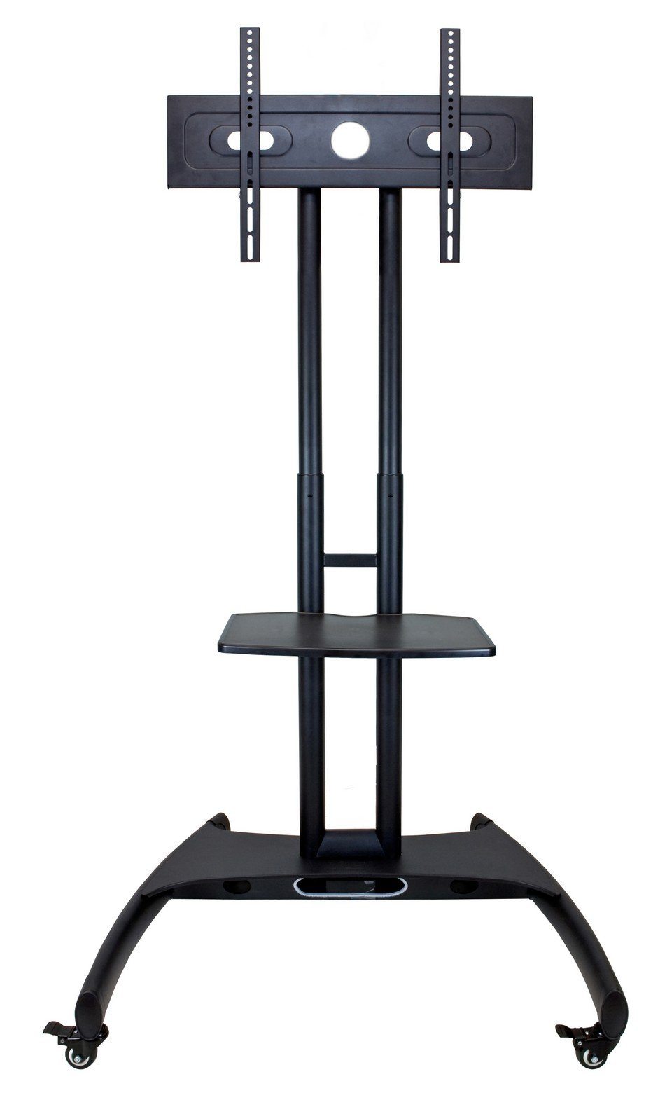 Luxor Adjustable Height Rolling Flat Panel Cart W/