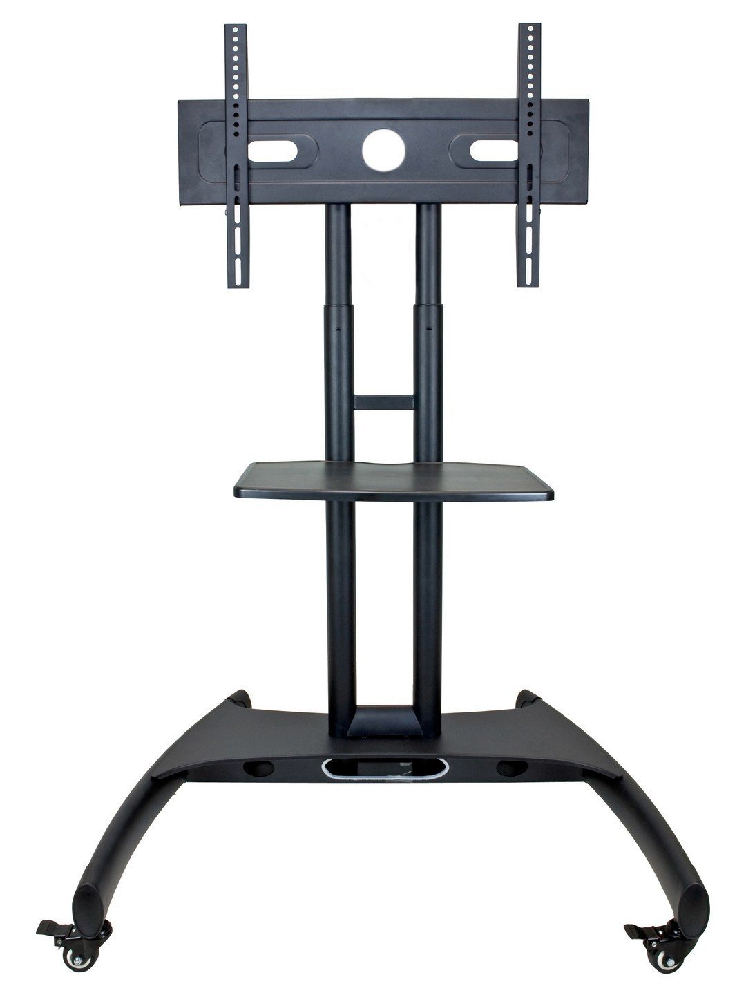 Luxor Adjustable Height Rolling Flat Panel Cart W/