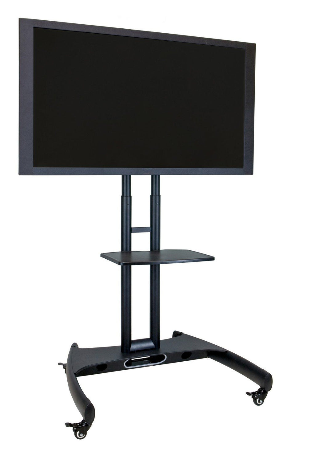 Luxor Adjustable Height Rolling Flat Panel Cart W/