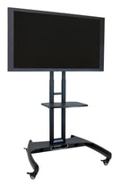 Luxor Adjustable Height Rolling Flat Panel Cart W/