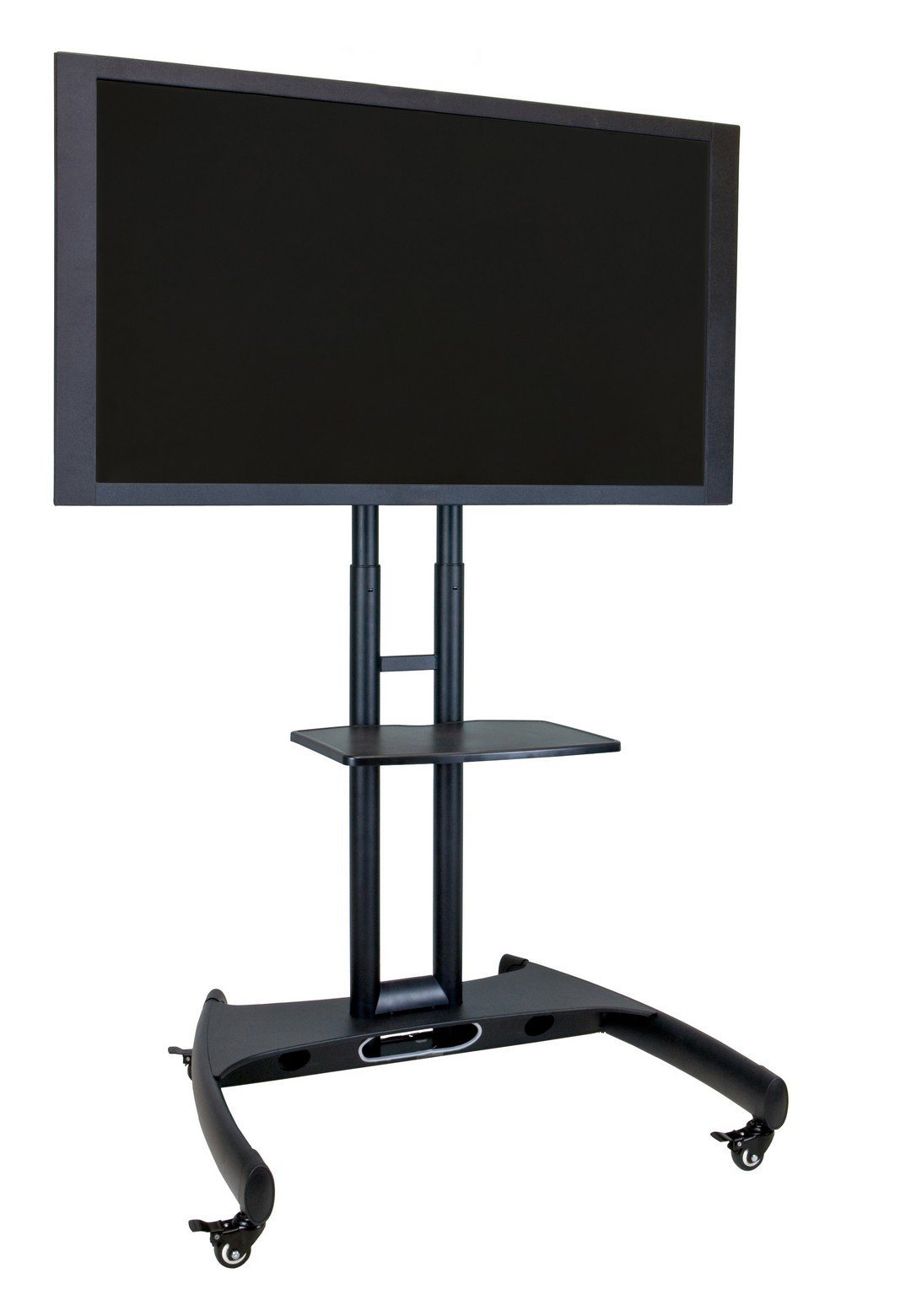 Luxor Adjustable Height Rolling Flat Panel Cart W/