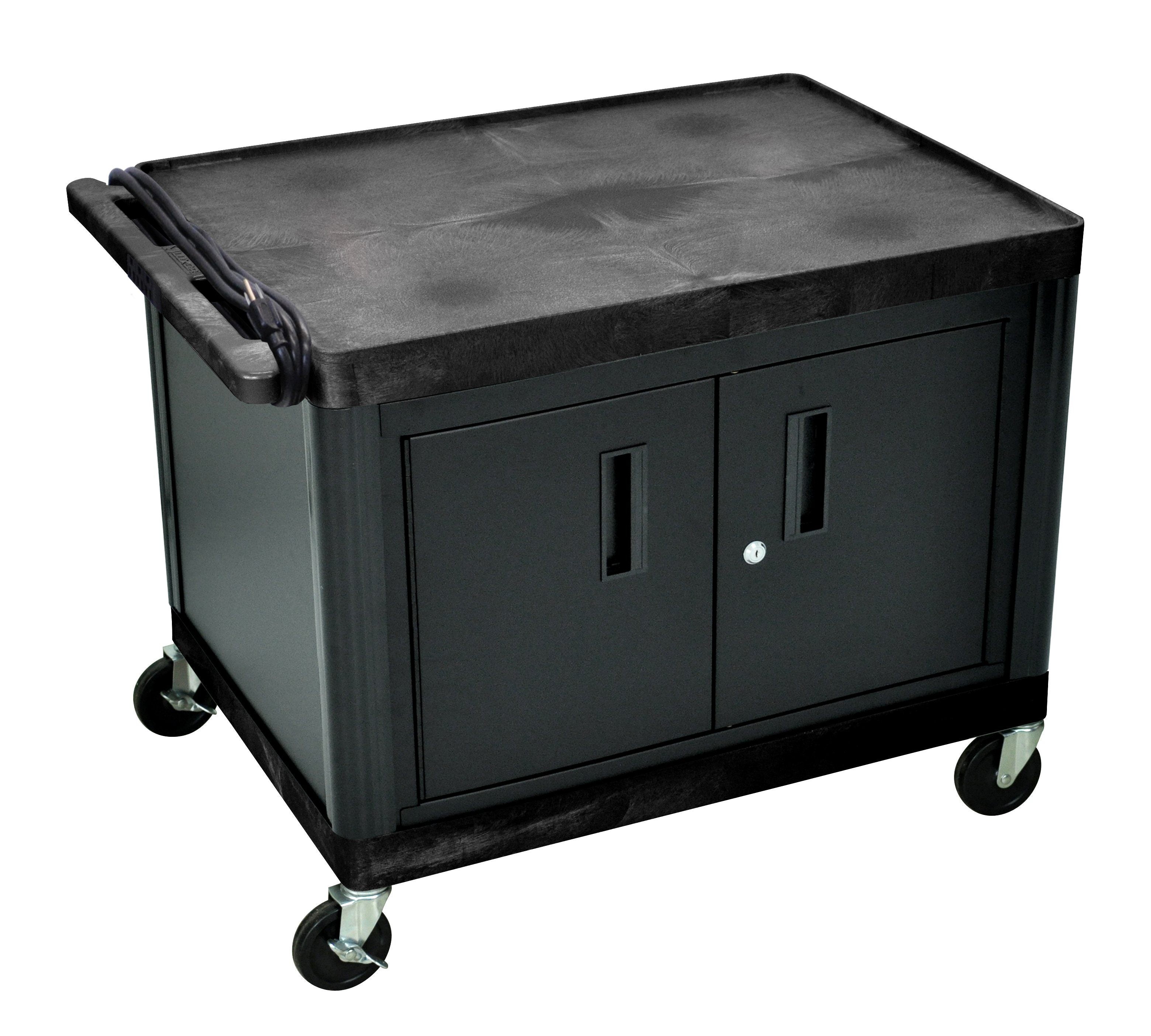Luxor AV Cart with Locking Cabinet 27’’ H