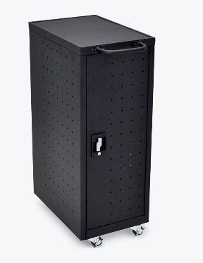 Luxor Black 12 Chromebook Charging Cart Includes Electrical