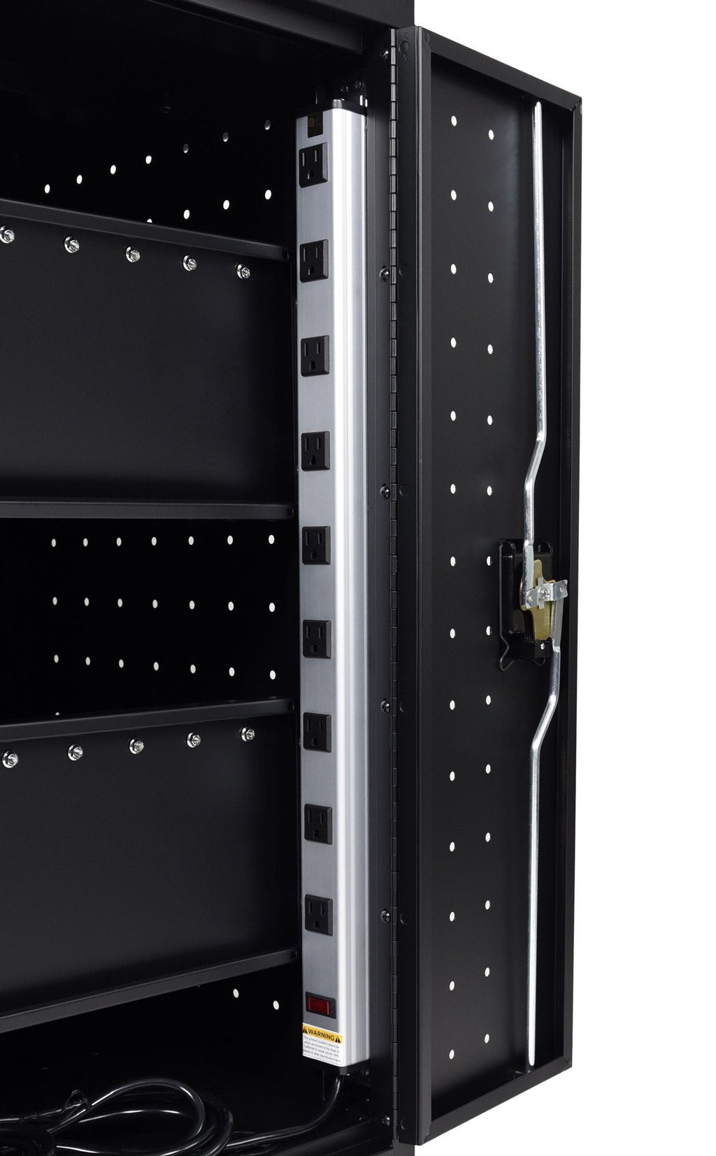 Luxor Black 18 Laptop Computer Charging Cart