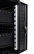 Luxor Black 18 Laptop Computer Charging Cart