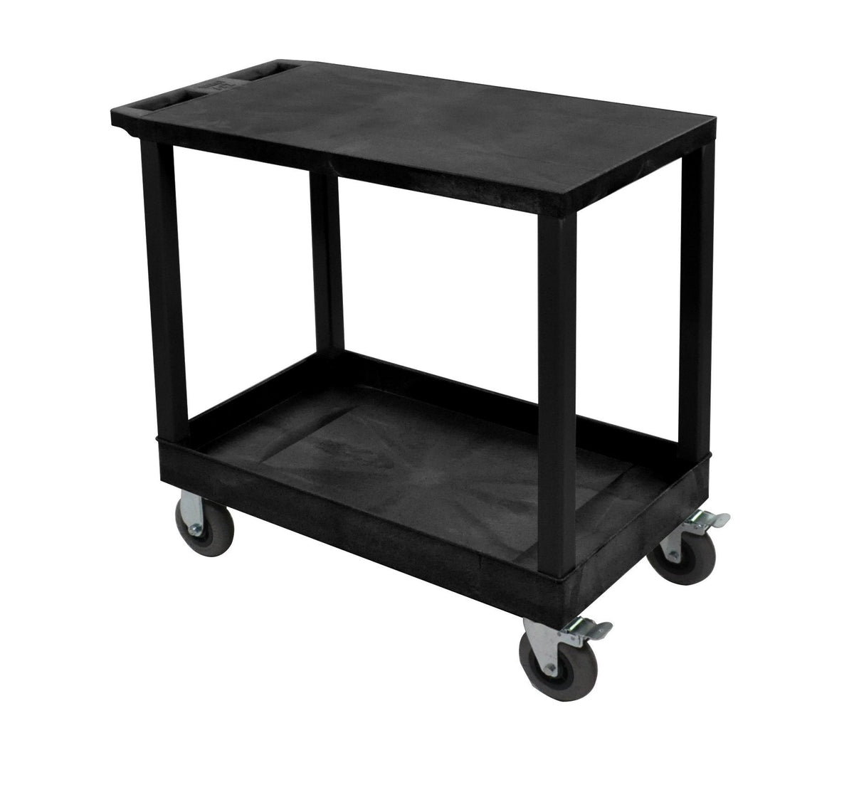Luxor Black 18x32 2 Flat/Tub Cart W/ SP5 Casters