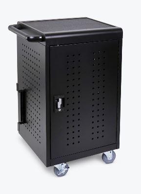 Luxor Black 30 Computer Tablet Charging Cart