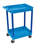 Luxor Blue 2 Shelf Tub Cart