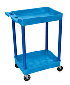 Luxor Blue 2 Shelf Tub Cart