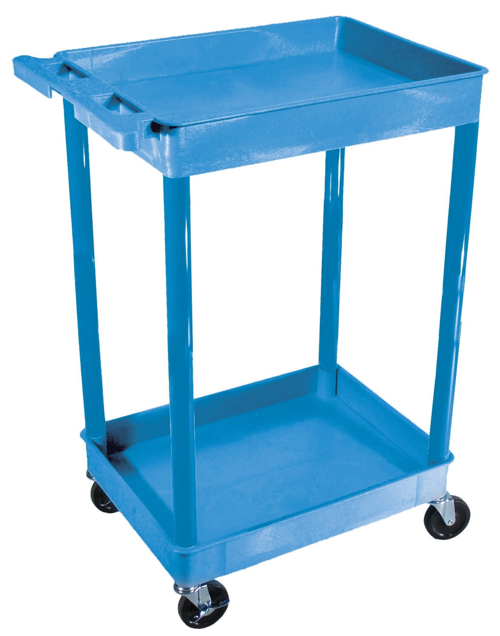 Luxor Blue 2 Shelf Tub Cart