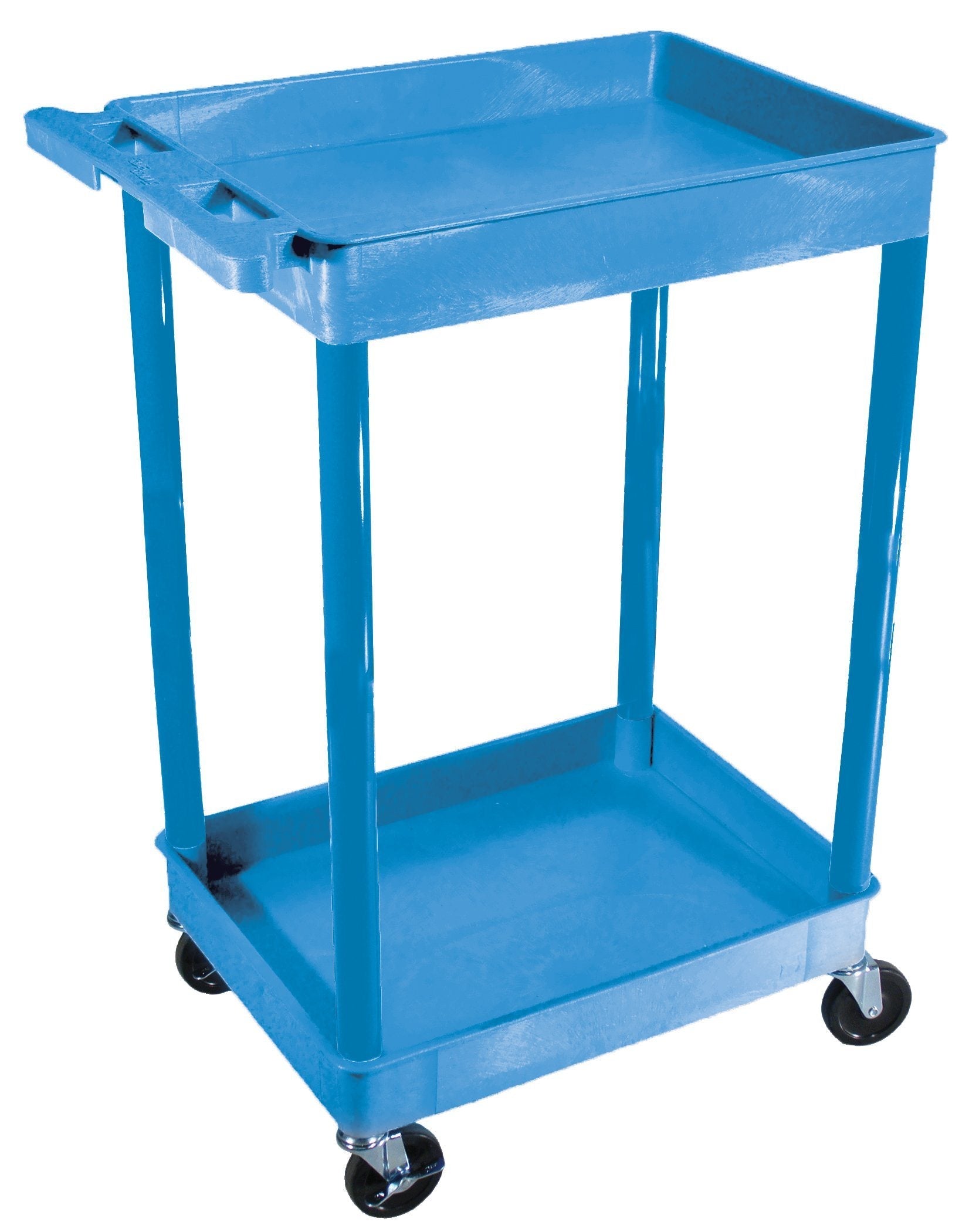 Luxor Blue 2 Shelf Tub Cart