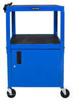 Luxor Blue 42’’ Adj Height Cart w/ Cabinet