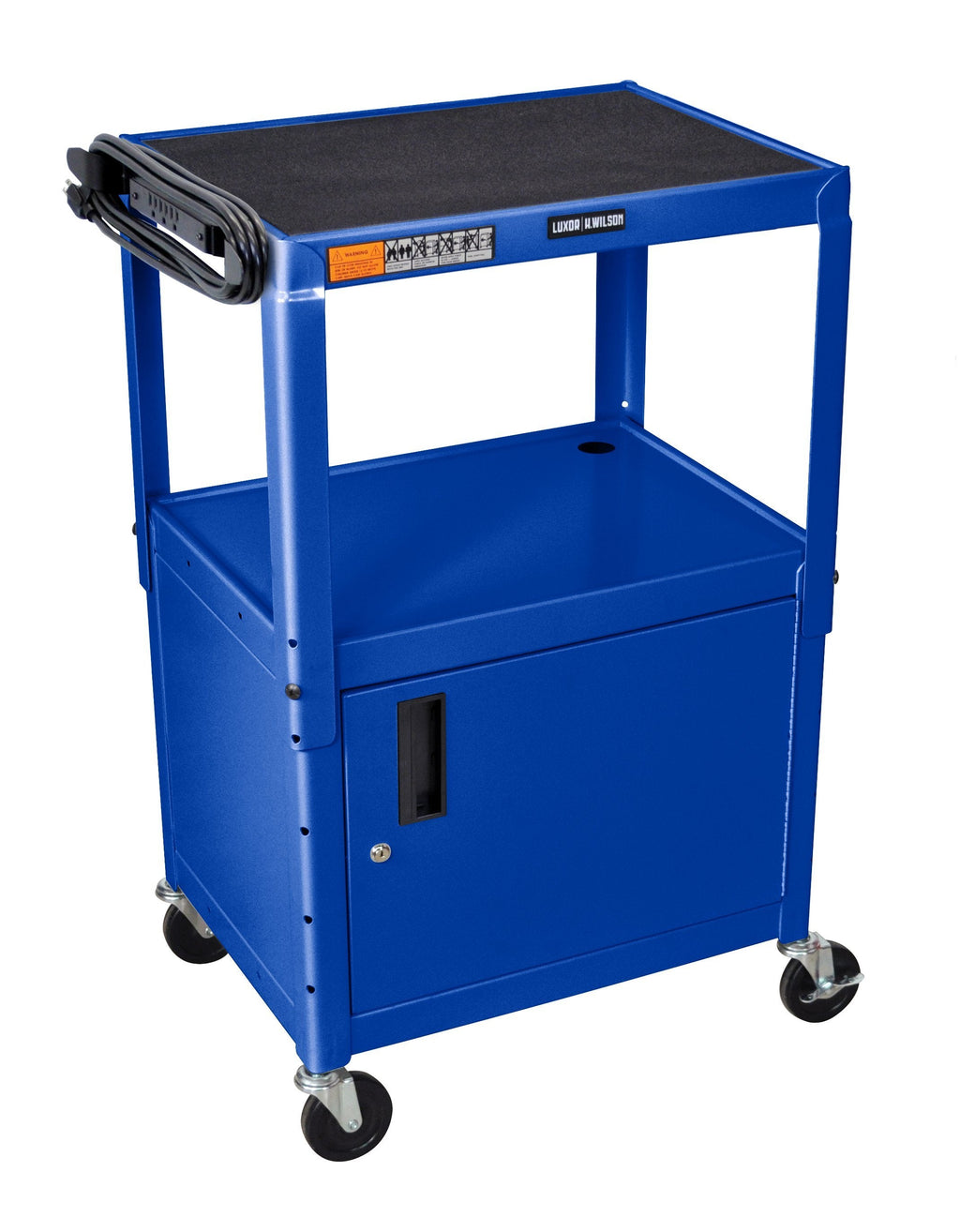 Luxor Blue 42’’ Adj Height Cart w/ Cabinet