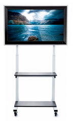 Luxor CLCD Crank Adjustable Flat Panel TV Cart