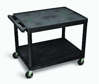 Luxor Endura A/V Cart 2 Shelves Black