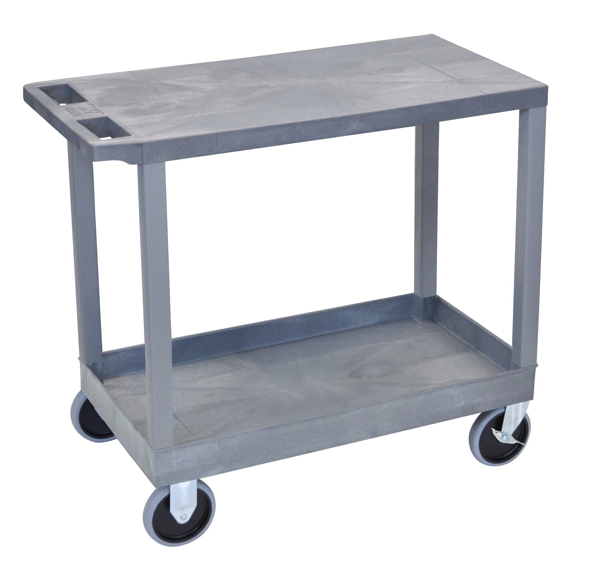 Luxor Gray EC21HD-G 18x32 Cart 1 Tub/1 Flat Shelves
