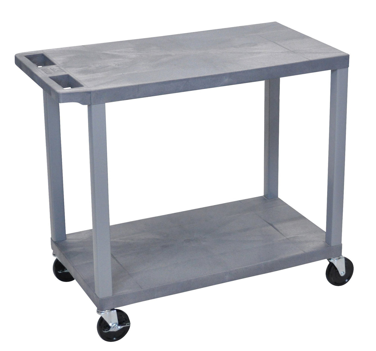 Luxor Gray EC22-G 18x32 Cart with 2 Flat Shelves