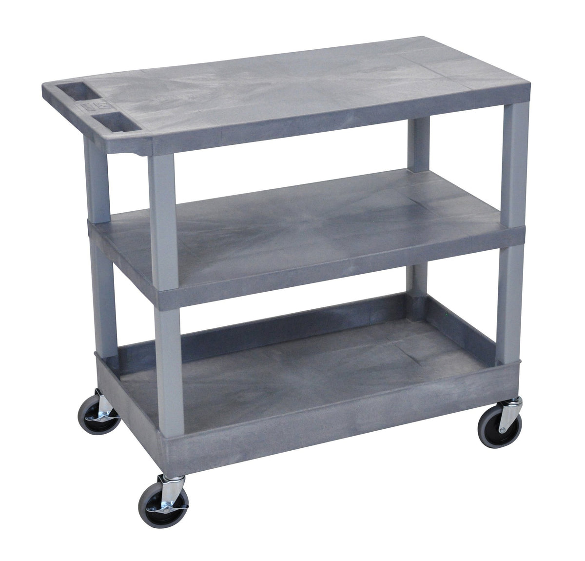 Luxor Gray EC221-G 18x32 Cart 2 Flat/1 Tub Shelves