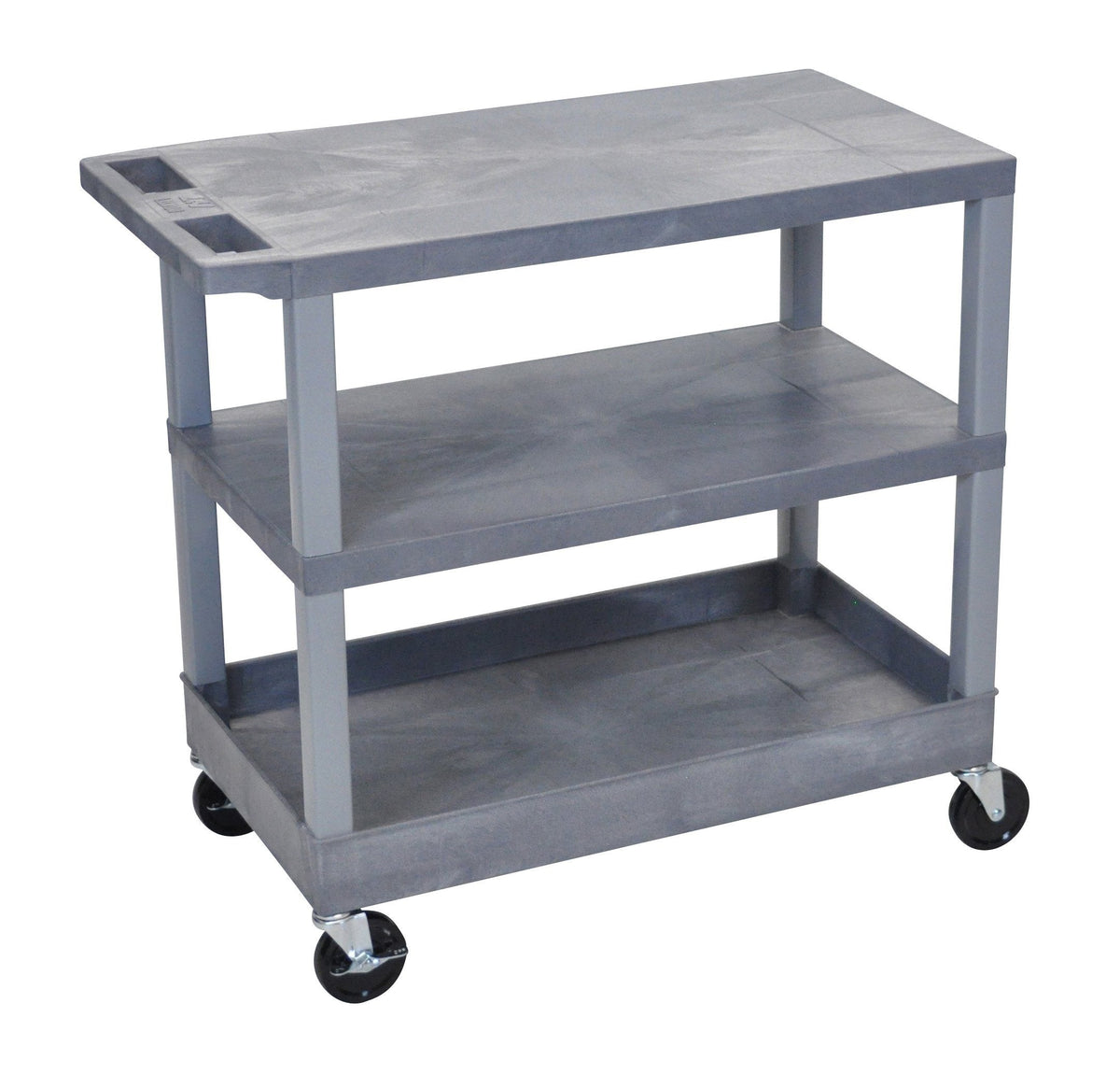 Luxor Gray EC221-G 18x32 Cart 2 Flat/1 Tub Shelves