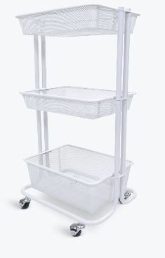 Luxor Kitchen Utility Cart - White