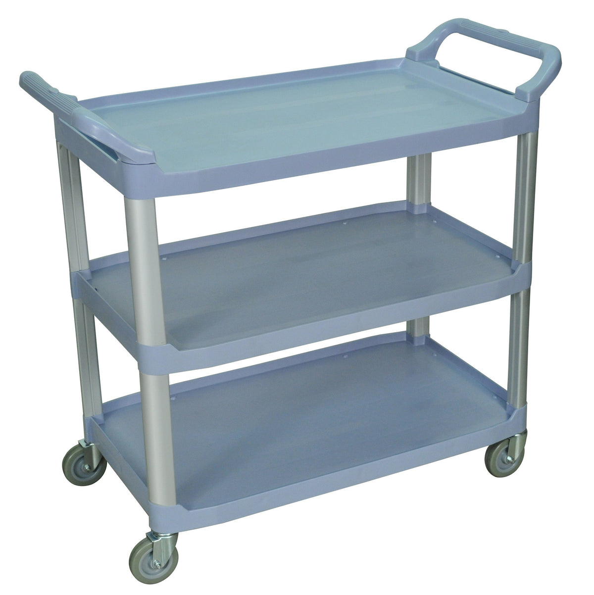 Luxor Large 3 Shelf Gray Serving Cart