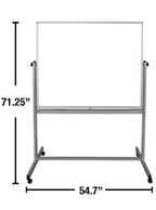 Luxor MB4848WW 48 x 48 Double-Sided Magnetic Whiteboard