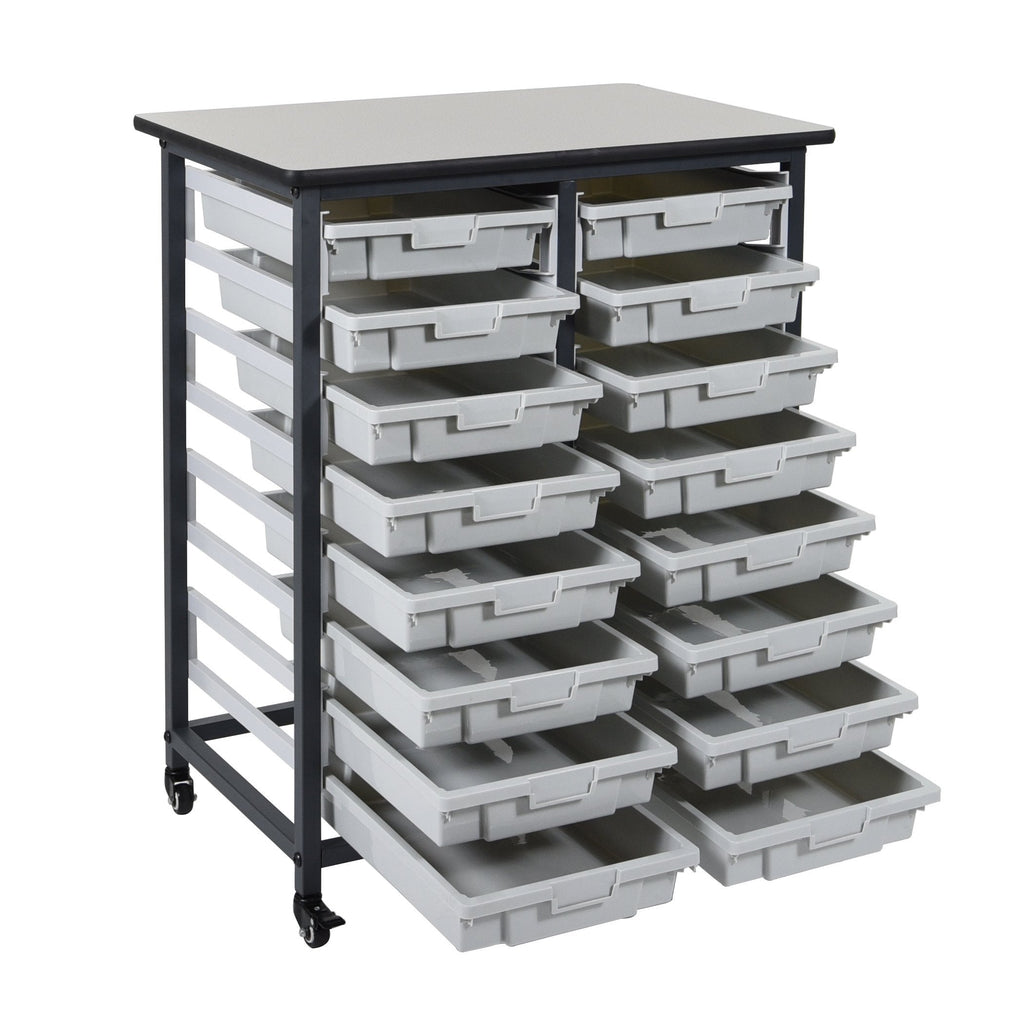 Luxor MBS-DR-16S Mobile Bin System - Double Row
