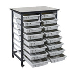 Luxor MBS-DR-16S Mobile Bin System - Double Row