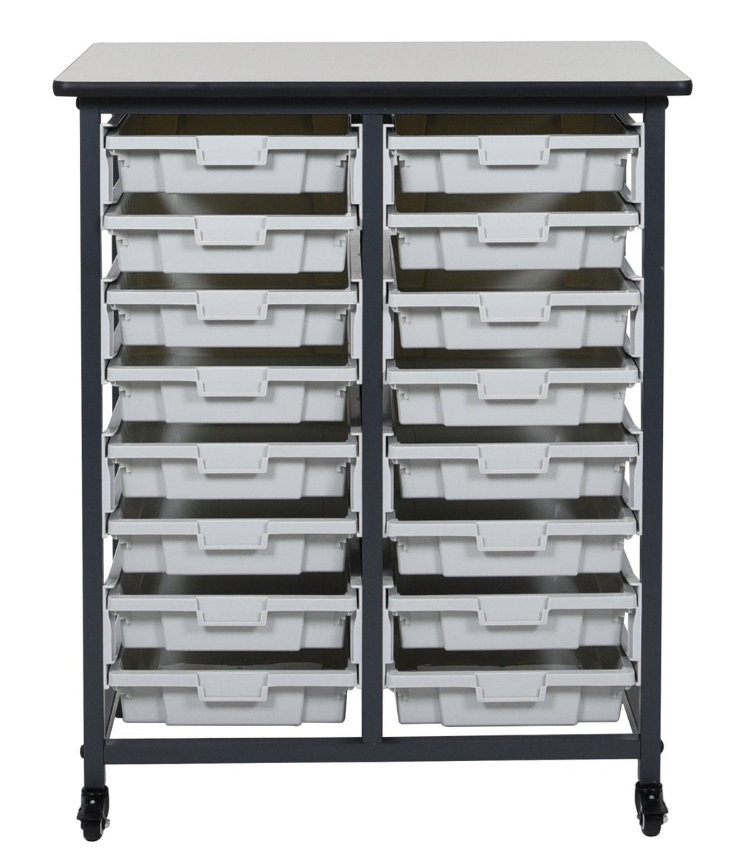 Luxor MBS-DR-16S Mobile Bin System - Double Row