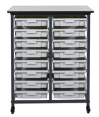 Luxor MBS-DR-16S Mobile Bin System - Double Row