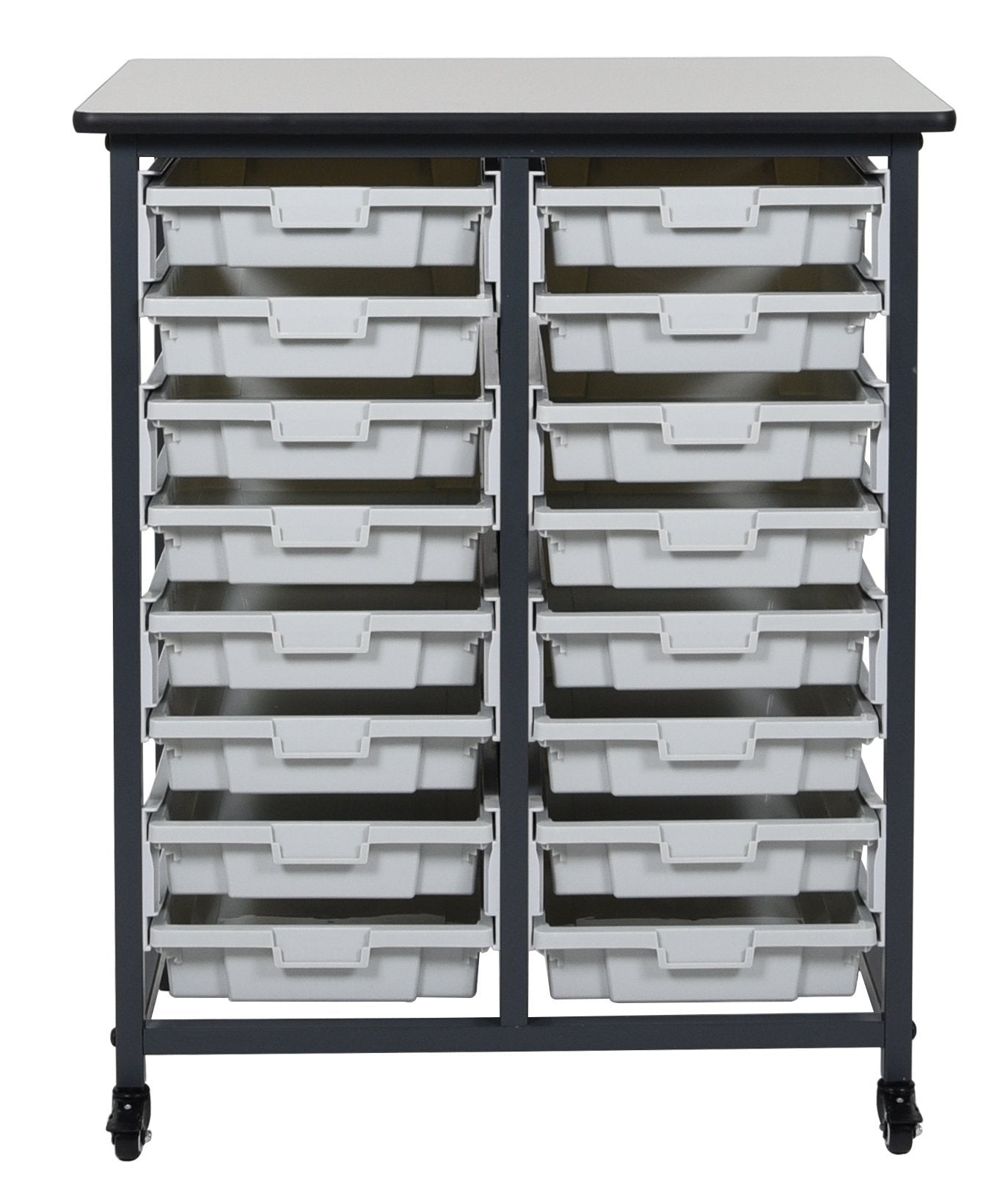Luxor MBS-DR-16S Mobile Bin System - Double Row