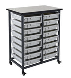 Luxor MBS-DR-16S Mobile Bin System - Double Row