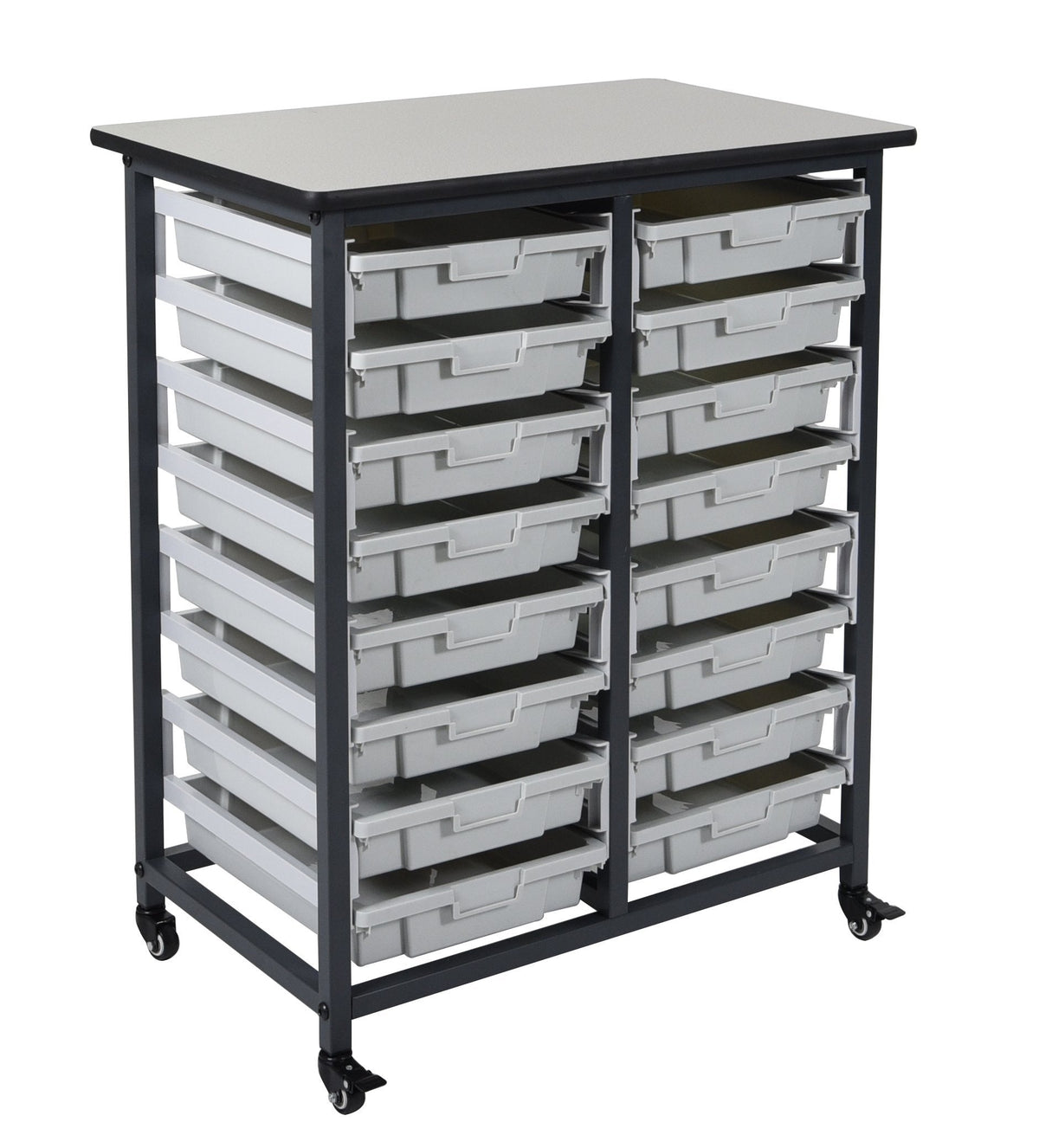 Luxor MBS-DR-16S Mobile Bin System - Double Row