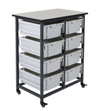 Luxor MBS-DR-8L Mobile Bin System - Double Row