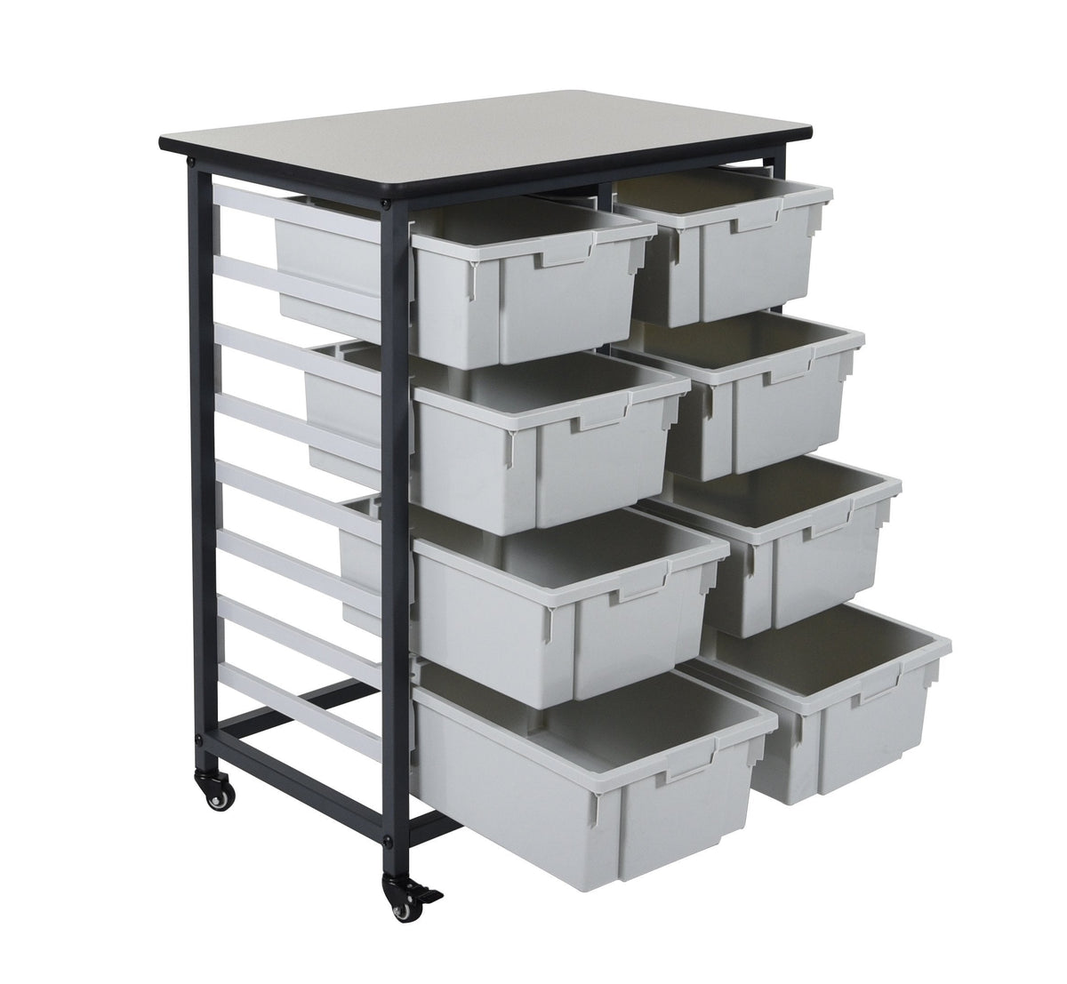 Luxor MBS-DR-8L Mobile Bin System - Double Row
