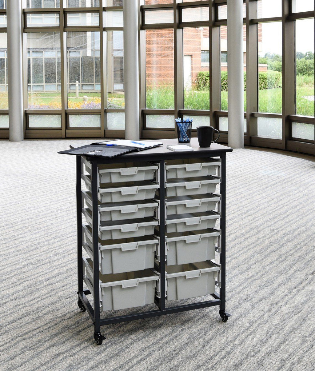 Luxor MBS-DR-8S4L Mobile Bin System - Double Row