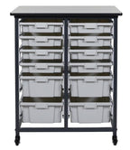Luxor MBS-DR-8S4L Mobile Bin System - Double Row